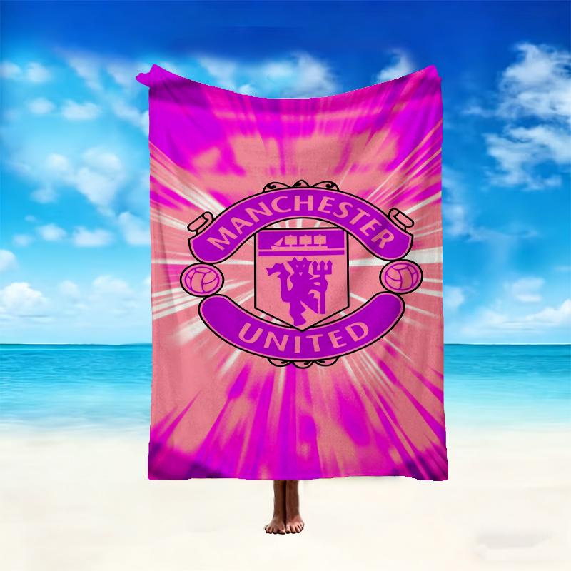 [1pc Manchester United Manchester City Blanket] All-Season Blanket - Cozy Blanket for Sofa Couch Home Decoration, Digital Printed Nap Blanket