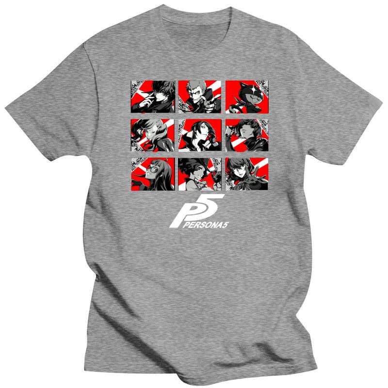 2023 100% Cotton O-Neck Custom Printed Tshirt Unisex T Shirt Persona 5 - Phantom Thieves - Persona 5 Women T-Shirt