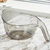 Multipurpose Food Drainer Rice Washing Bowl, with Ergonomic Handle, PP Safe Container Strainer Basket, for Cleaning Vegetables And Fruits Easy
