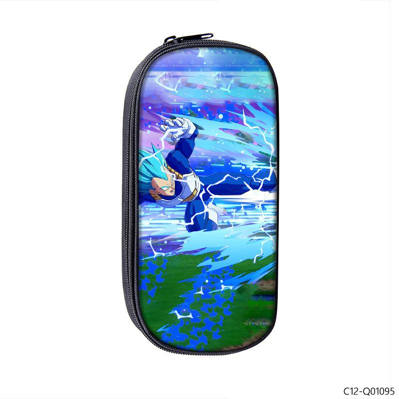 Dragon Ball Printed Polyester Pencil Case Student Stationery Box Portable Pencil Case Multifunctional Storage Bag