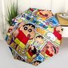 1 szt. Składany parasol Crayon Shin chan z automatycznym otwieraniem/zamykaniem, Wiatroodporna konstrukcja 8-żebrowa, Lekki parasol podróżny dla kobiet/mężczyzn,a0902106