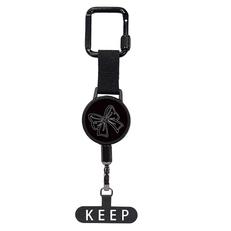 

Outdoor Anti-Theft Retractable Phone Lanyard,Steel Cable Phone Tether With Locking Carabiner,Built-In Stand,Adjustable Strap
