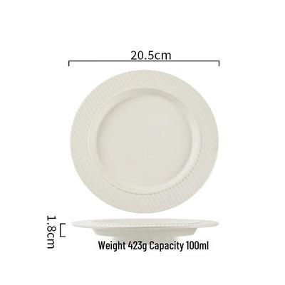 ZISIZ Assiette givrée rétro japonaise
