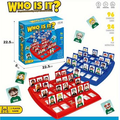 Chessboard Game Fun Guess Who I Am Card Parent-child Interactive Toy Logic Reasoning Puzzle Game Children's Chessboard