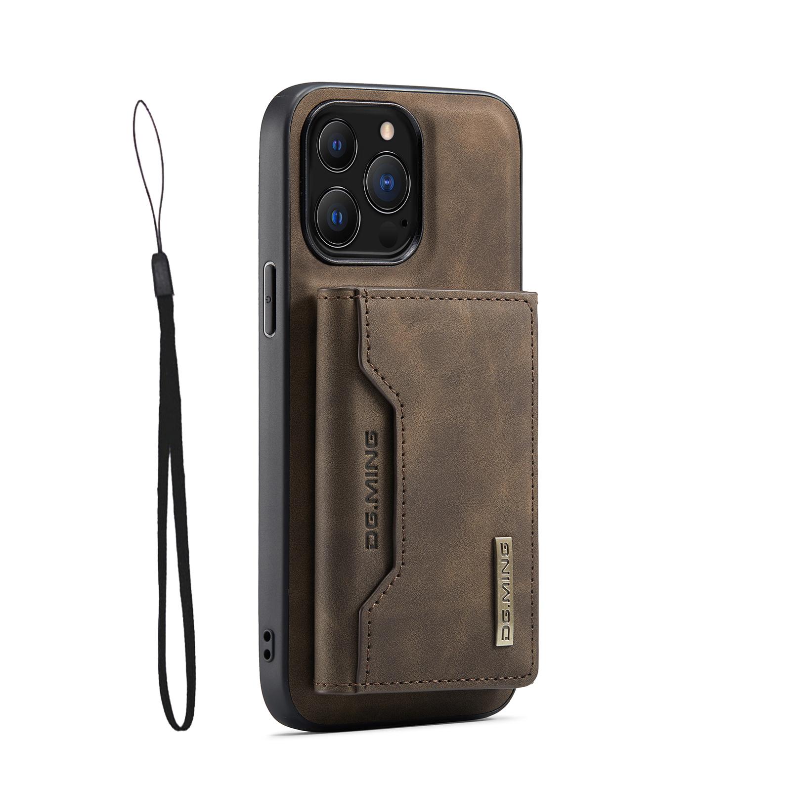 

2 in 1 Detachable Back Cover For iPhone 16E 17 Air 16 15 Plus 14 13 12 11 Pro Max XS Wallet Case with Card Holder Leather Pocket For iPhone 16E&Case & Strap кавовий