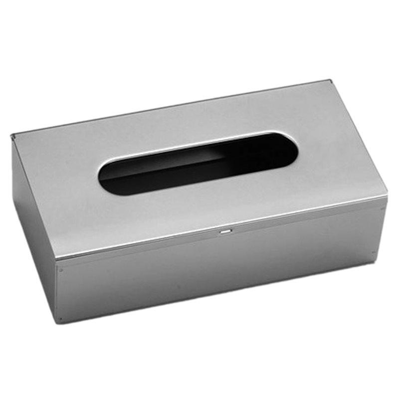 

A84E-Luxury Stainless Steel Tissue Box Designed For Desktop And Wall Mount Applications In Living Rooms And Offices
