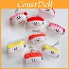 Authentic Salmon And Sweet Shrimp Sushi Plush Pendant Pin Cute And Funny Cartoon Food Hanging Decoration Gift Sushi Pendant)