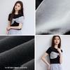 VICTORIA&VERA Women's 3D Bow Ice Silk Short Sleeve Knit Top