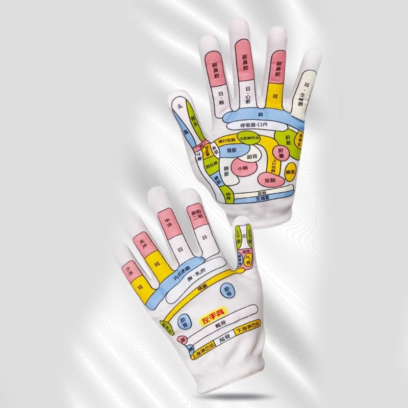 Adult Elastic Reflexology Tools for Household Hand Spa Hand Tired Relieve Gloves