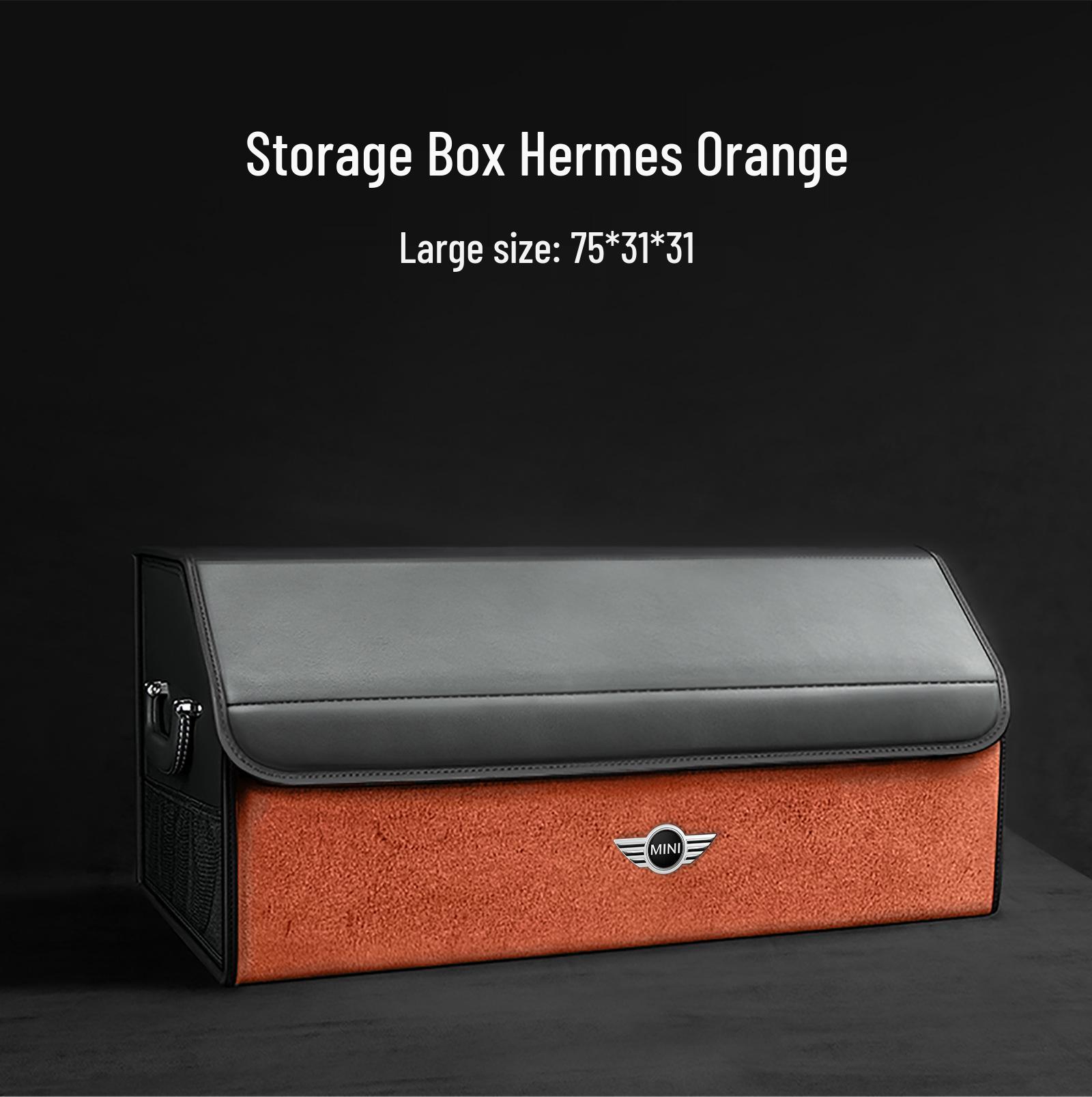 

BMW Mini Trunk Foldable Leather Storage Box - Car Interior Accessory