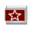 Modisches Personalisierbares DIY Rote Farbe Italienisches Charm-Armband Blume Katze Auto Herz Ziffer 9 Perle 9mm Armband Edelstahl Schmuck
