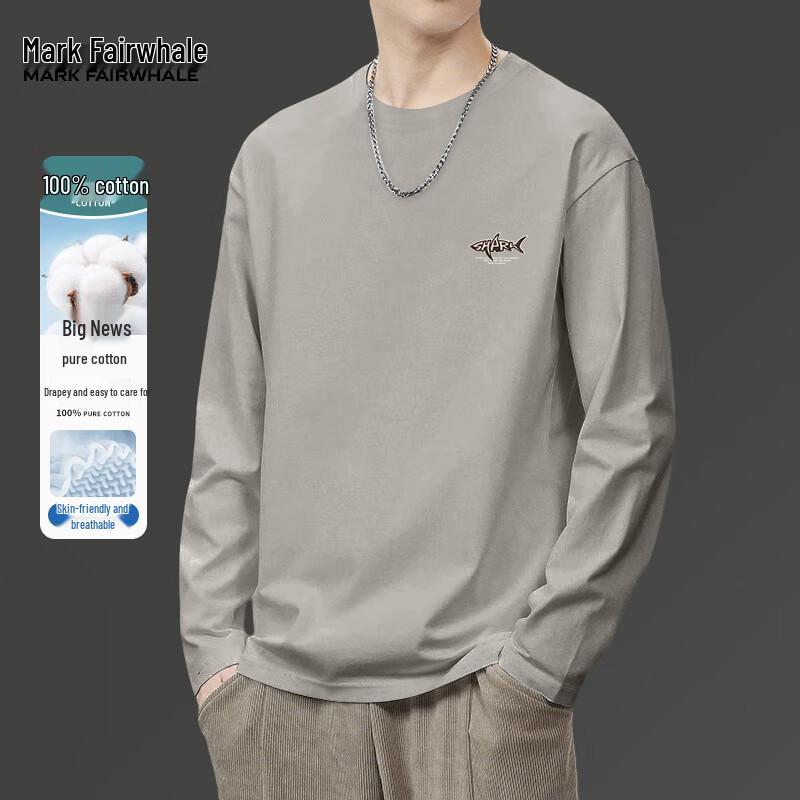 Mark Fairwhale Men s Heavyweight Cotton Long-Sleeve T-Shirt XL