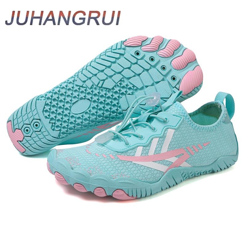 Unisex Herr Dam Atletiska Vandring Vattenskor Snabbtorkande Barfota Aqua Skor Simskor Strandskor med Dränering Lätta Sneakers