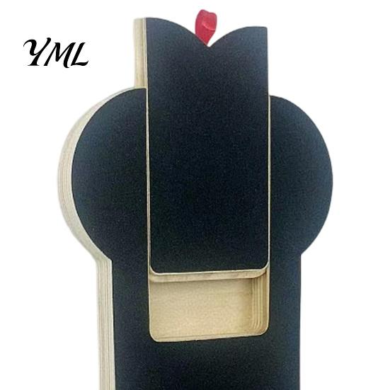 Easy Paw Grooming Board Dog Scratch with Treat Box, Wooden Nail File Board, Bone Shaped Scratching Pad, Grinder Alternative for Large Medium