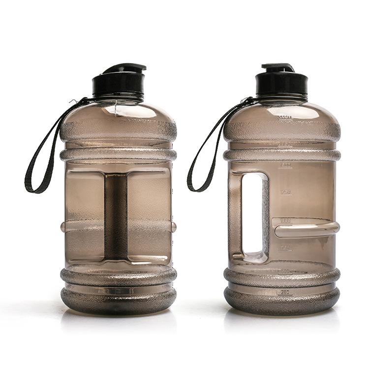 Outdoor Sports Cold Water Kettle Plastic Cup 2.2L Large Capacity Gym Gift Cup Black