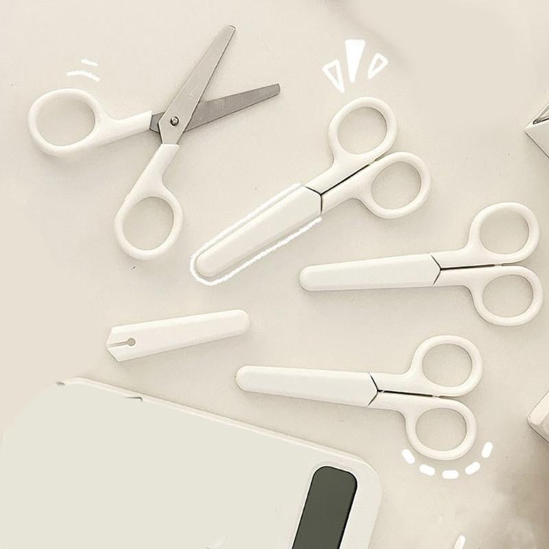 Childproof Protective Hat Scissors Additional Untarnished Sharpeners Ergonomic Grip Transportable Cutting Tool For Crafting Office