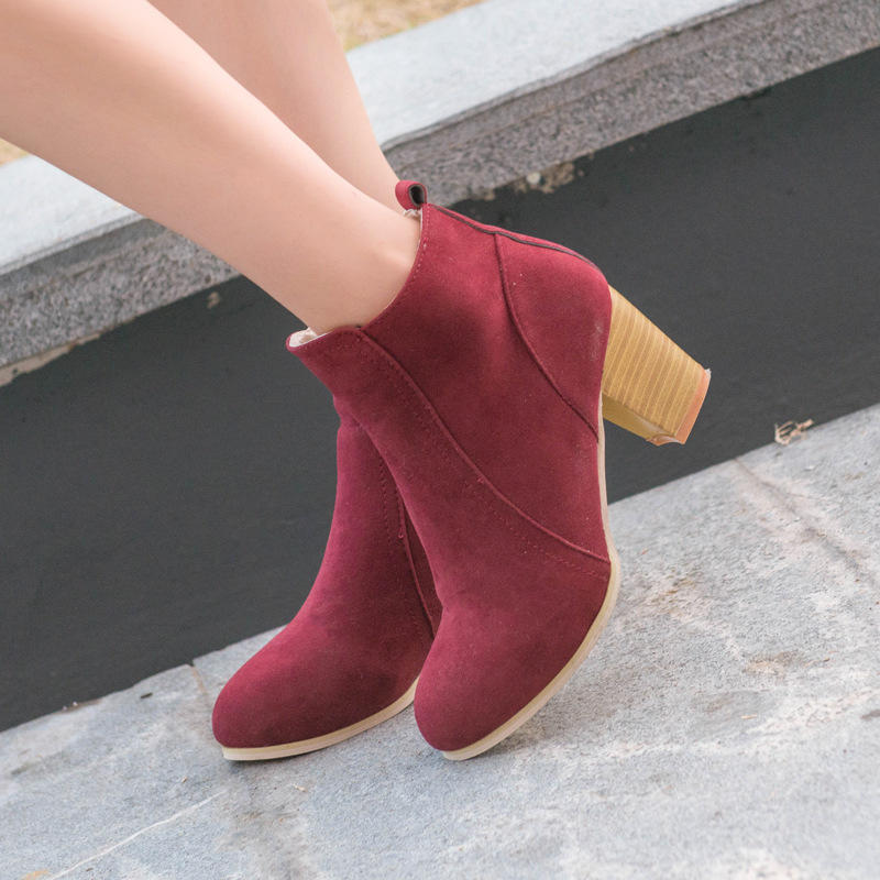 Buy High Quality Women Boots British Thick With Ankle Boots Female High