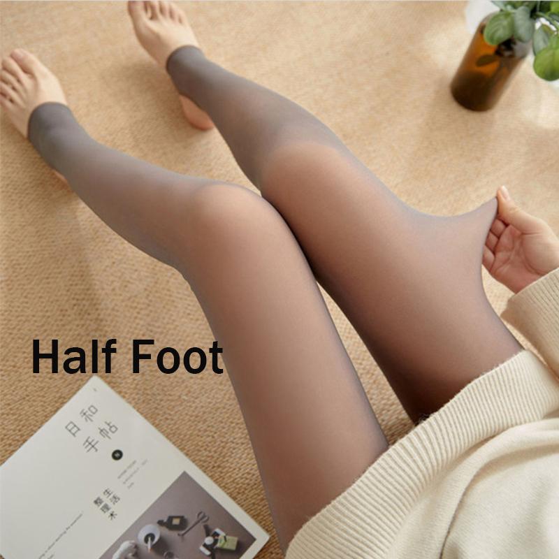 

Термальные леггинсы, женские зимние толстые бархатные колготки, полупрозрачные носки на подкладке, супер эластичные колготки с высокой талией, леггинсы 80g Thin