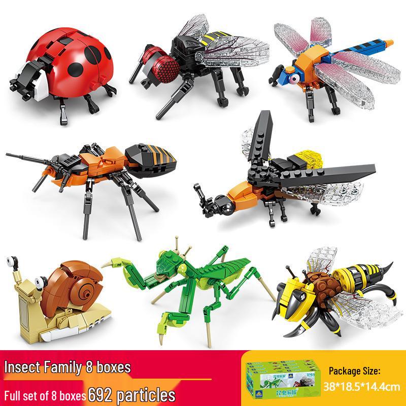 Kai Zhi Children's Educational Praying Mantis Puzzle Building Blocks Toy