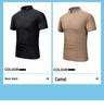 2026 Half-Zip Quick-Dry Polo: Lightweight, Breathable Short Sleeve Sport T-Shirt for Casual Fitness & Running