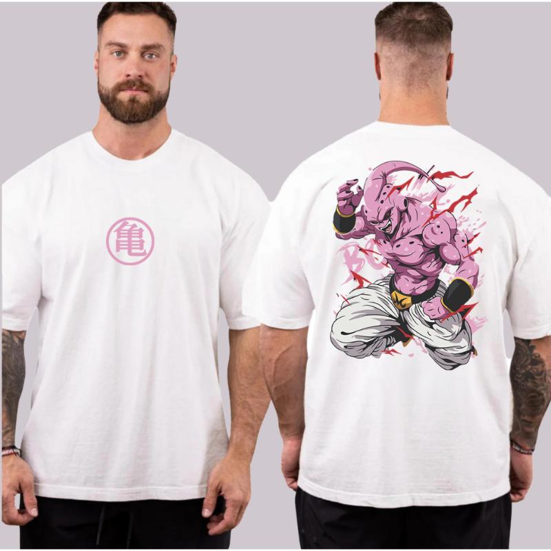 

Dragon Ball Retro Printing Summer T-shirt Men Women Casual Sports Loose Comfortable Pure Cotton Oversized Short Sleeve Animation XS