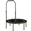 40" Foldable Fitness Trampoline Rebounder with Handle, Green