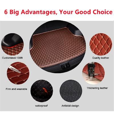 Car Trunk Mats For Land Rover Discovery Sport Evoque Freelander2 Discovery3/4 (2006-) Waterproof Cargo Liner Boot