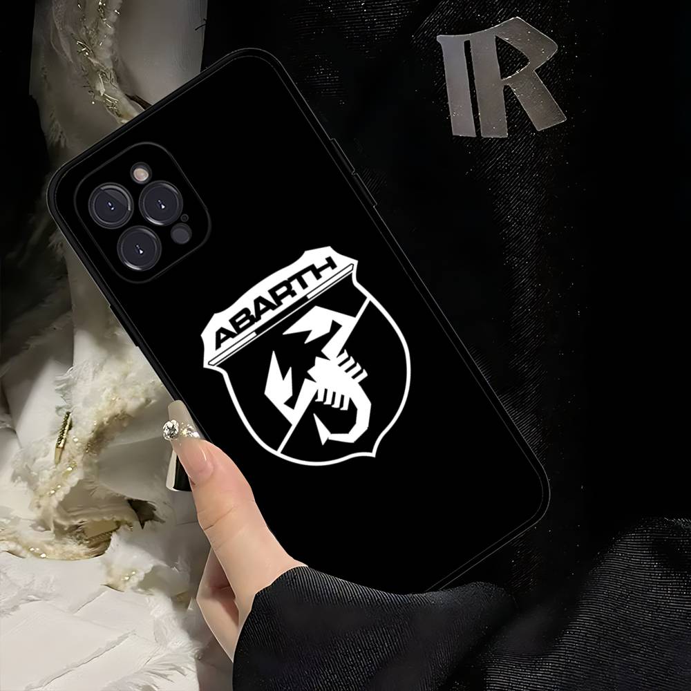 A-Abarth LOGO Phone Case For Iphone 17 Air 16 15 14 13 12 11 Pro Max 16 15 14 Plus TPU Soft Case