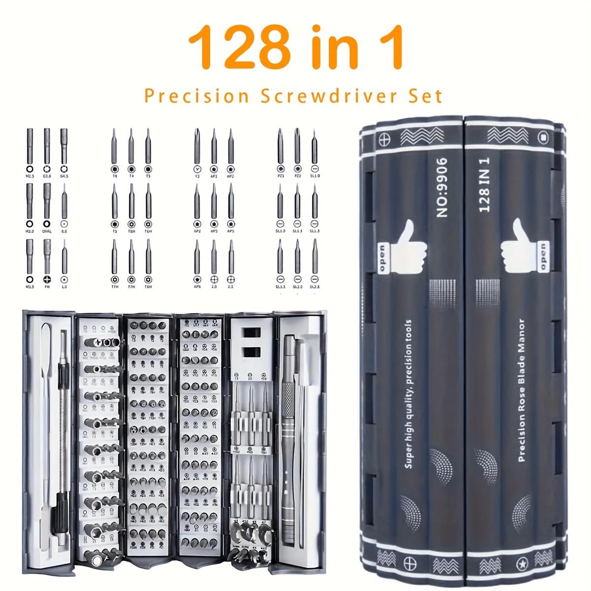 

Набор прецизионных отверток 128 в 1 — многоцелевой ручной ремонтный инструмент из хром-ванадиевой стали 128 in 1