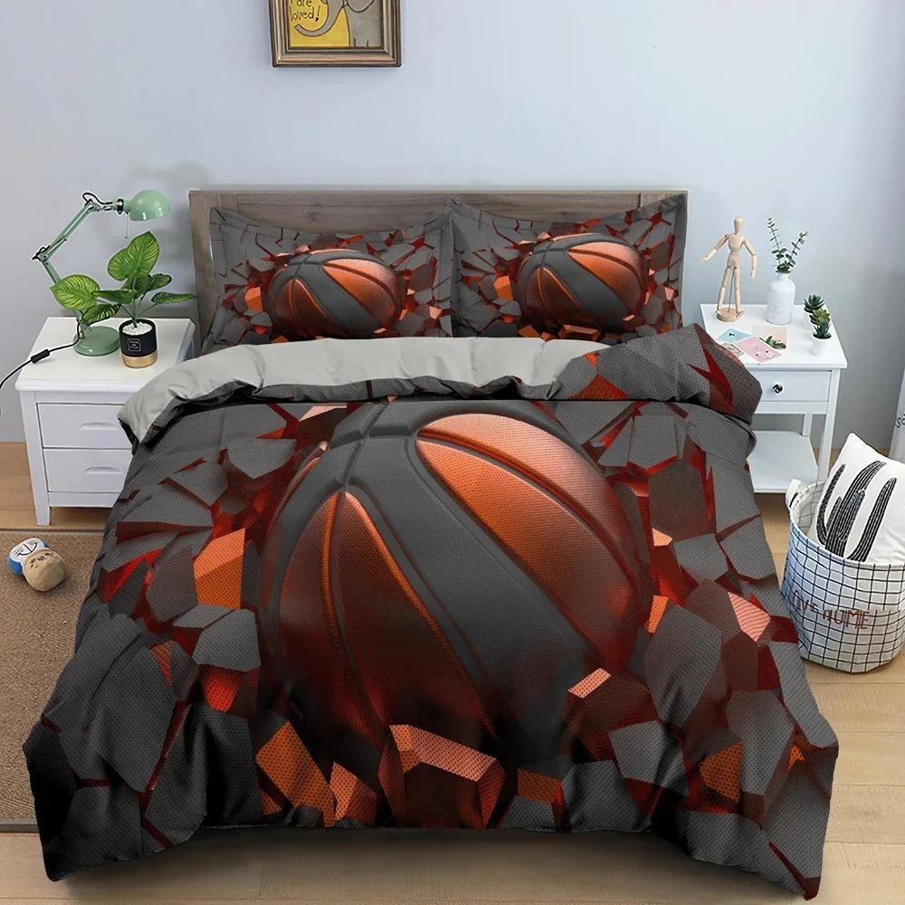 3D Basketball Bedding Set For Boy Bedroom Duvet Cover Comforter Covers Single Twin King Size Quilt Cover Home Textile