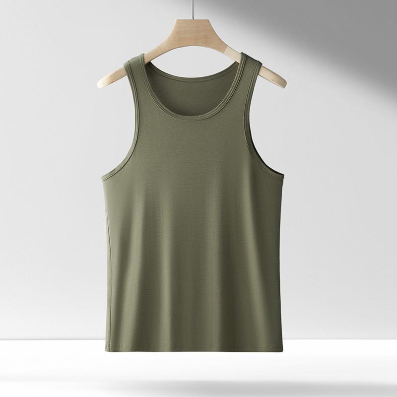 Modal Herren Slim Fit Tanktop Übergröße Sweatshirt