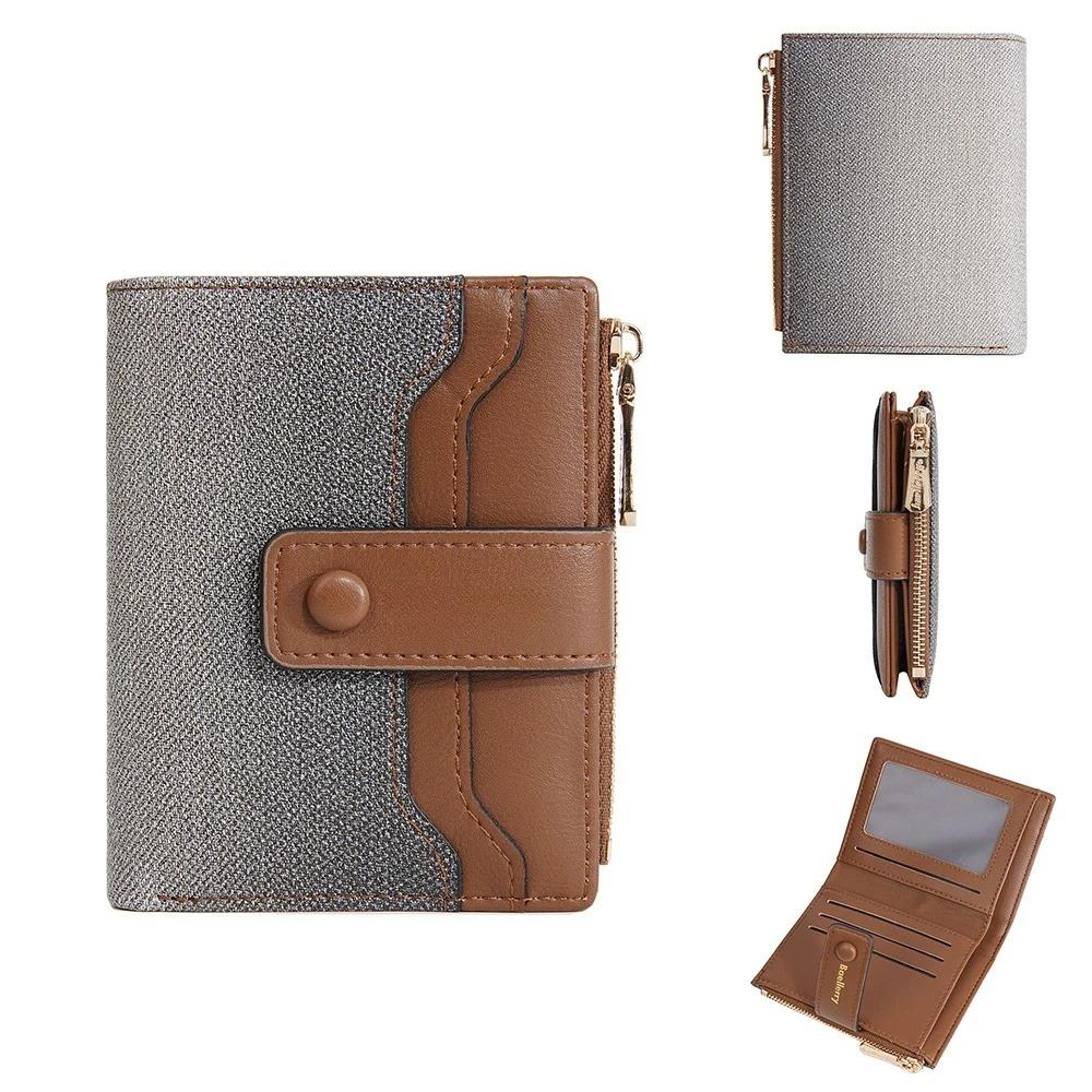 Women Short Wallet Coin Pocket Zipper Purse Credit Card Holder Money Clips