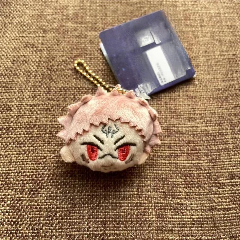 Anime Jujutsu Kaisen Articles de Merchandise Mini Peluche Porte-clés Avec Épingle Itadori Yuji Gojo Satoru Panda Pendentif de Sac à Dos Cadeaux de Fête 4x4cm