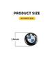 XXALI 1 11/14MM 3D Aluminum Car Key Shell Stickers For BMW M M1 M2 M3 F32 E52 E53 E60 E90 E91 E92 E93 F01 F30 Auto Key Remote Fob Decals