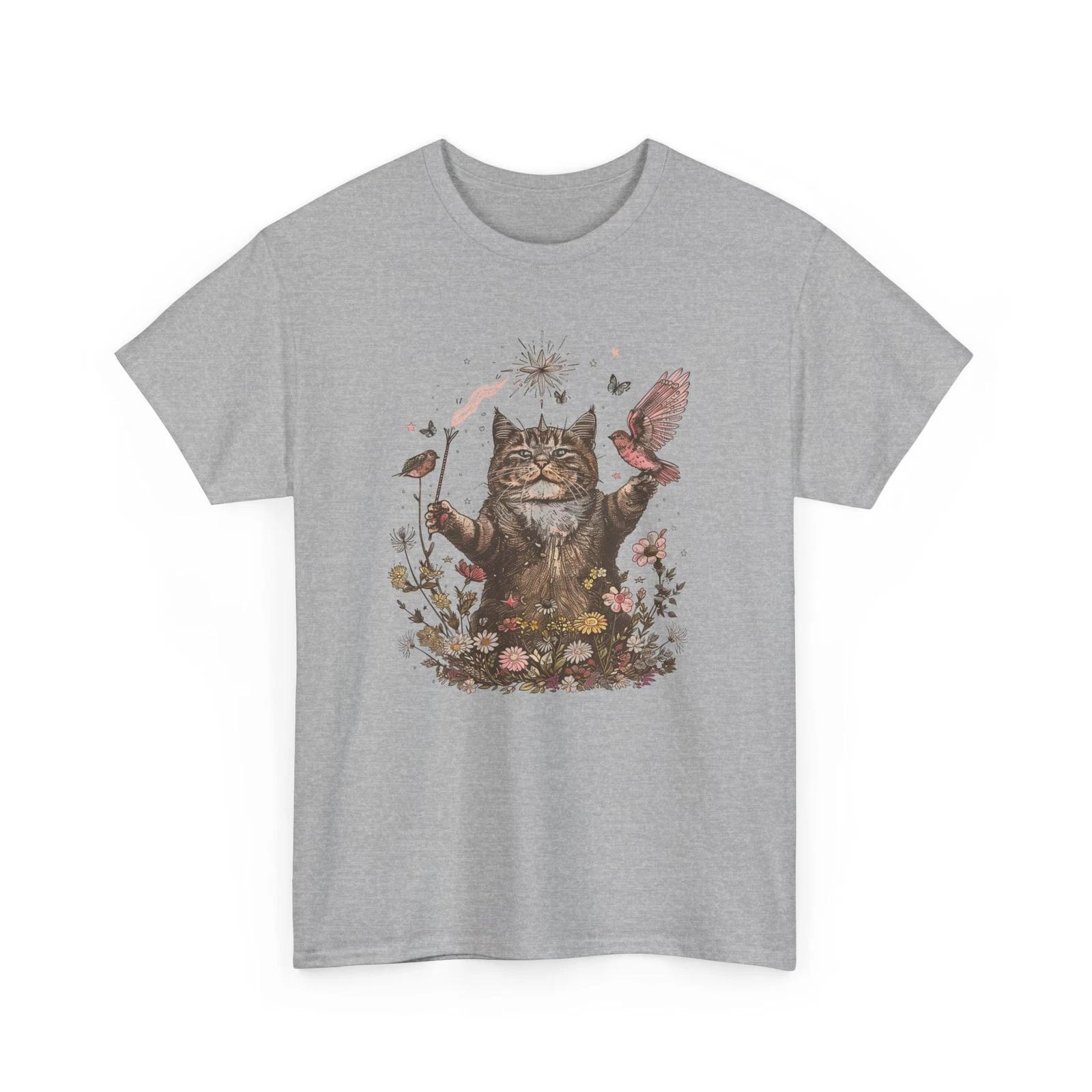 Cat Lover Graphic T-Shirt for Women & Men – Cute Funny Cat Print S
