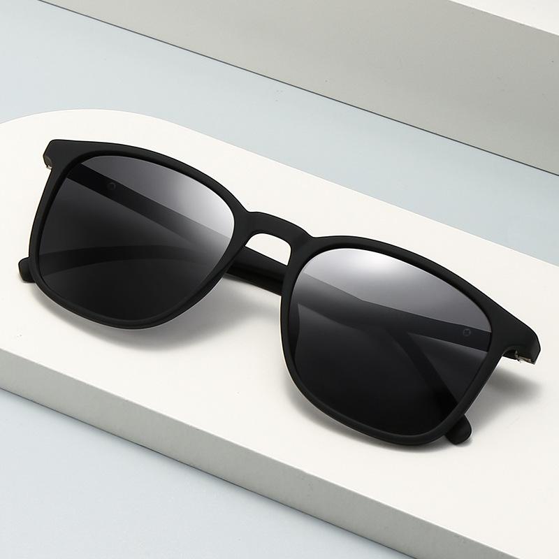 Polarized Sunglasses Men'S And Women'S Retro Classic Large Frame Elastic Paint Spring Foot Sunglasses Trendy Glasses