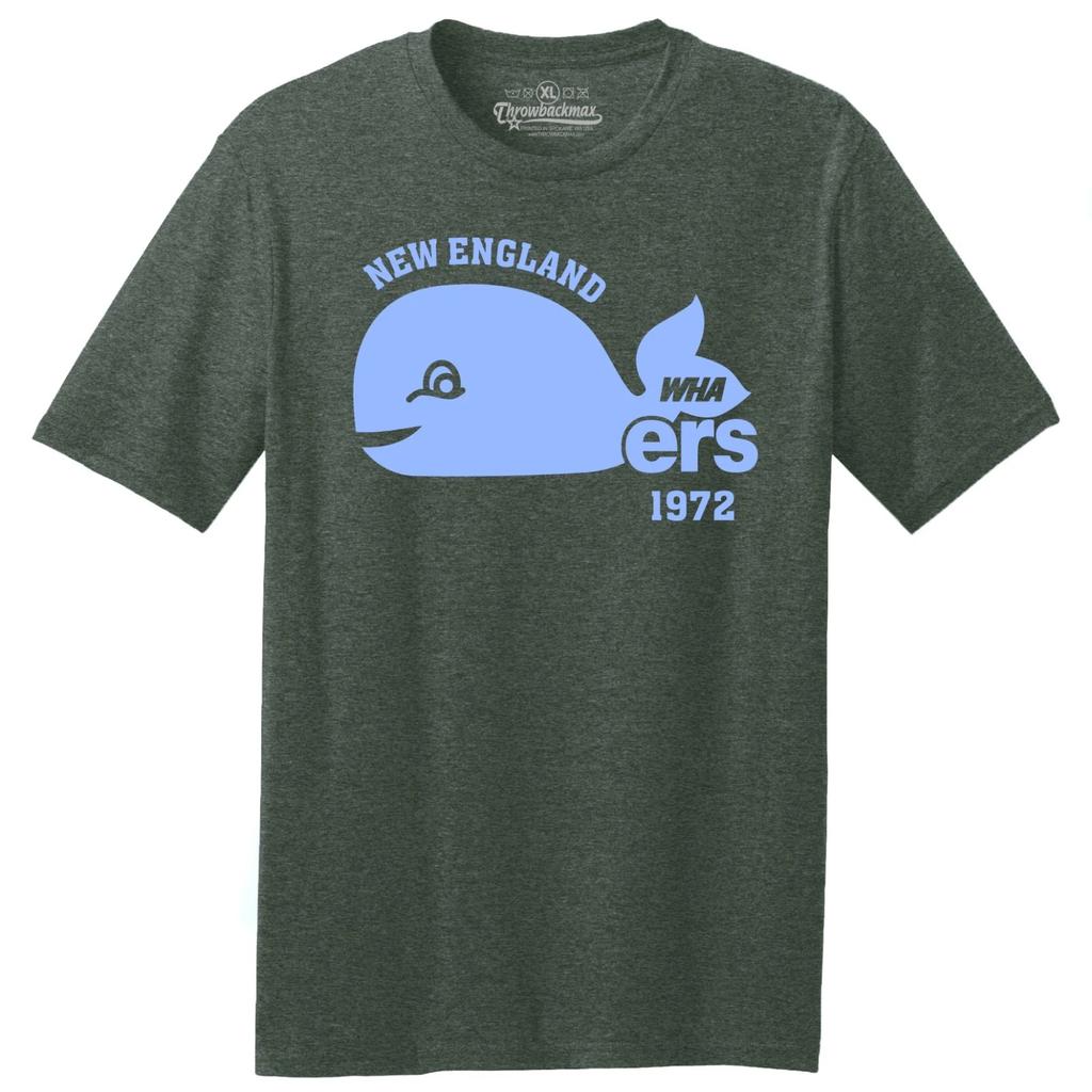 New England Whalers 1972 "Big Whale" Hockey TRI-BLEND Tee Shirt