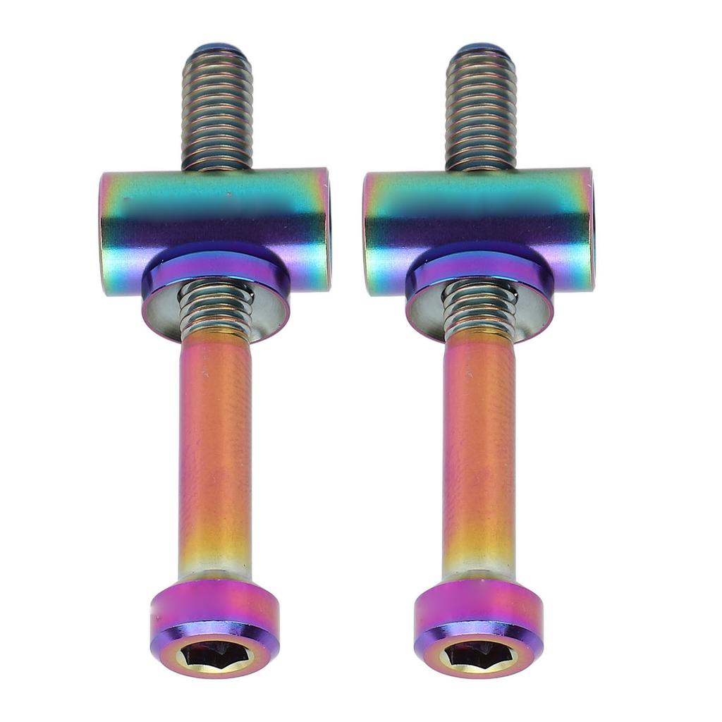 2pcs M5x40mm Ti Alloy Bike Seat Post Fixing Bolts Bike Seatpost Screws Cycling Accessories for Bike Seat Tube Colorful