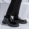 Fashion Man Luxury Brand British Style ClassicDress Shoes Mens Glossy Leather Black Wedding Shoes Oxford Formal Shoes Fashion