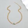 Gold-plated Serpentine Crystal Necklace Fashion Full Diamond String Chain Female Alloy Sweater Chain Trend