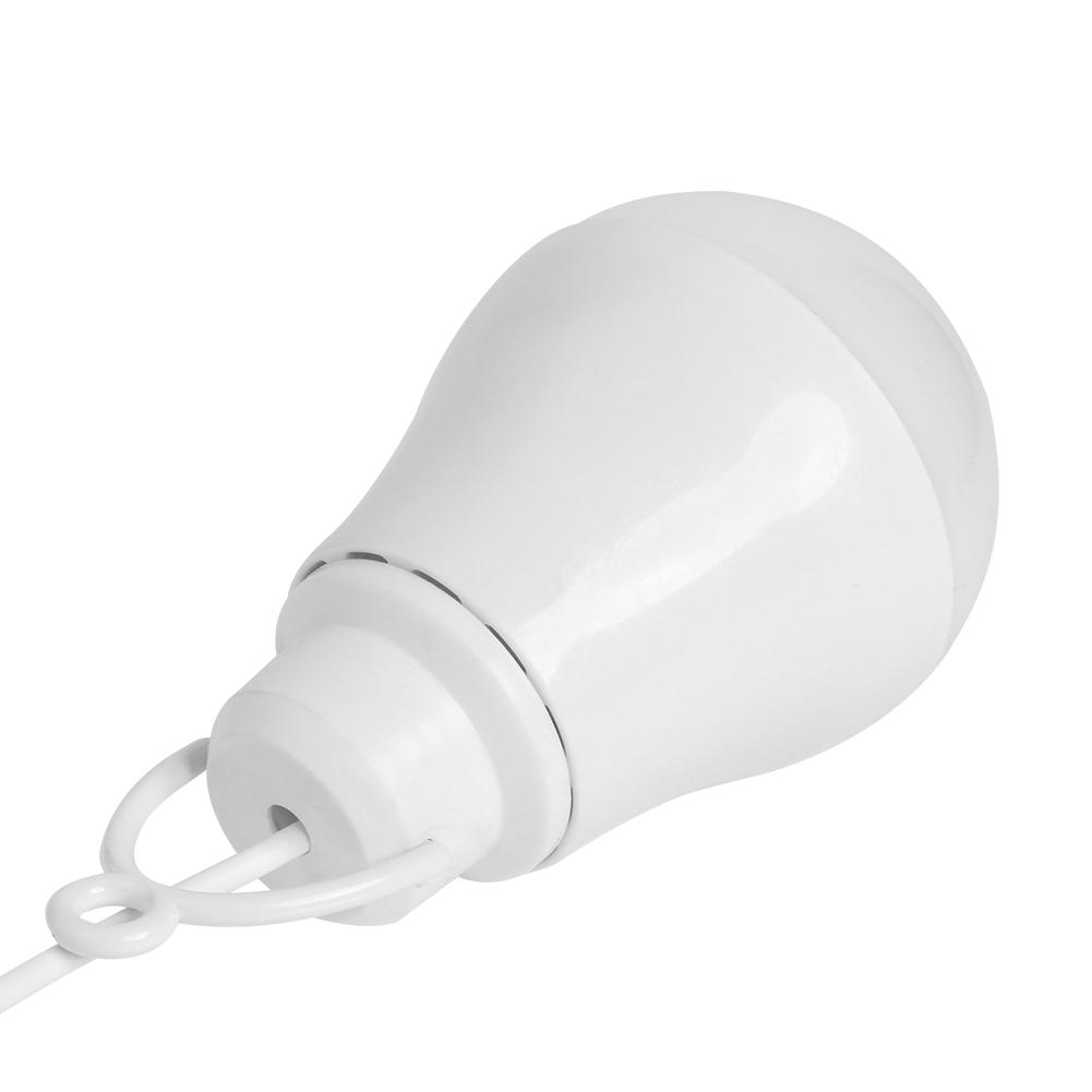LED Bulb USB Rechargeable Market Stall Lamp LED Energy-saving Lamp Bulb 1pc Portable Hanging Dormitory Light