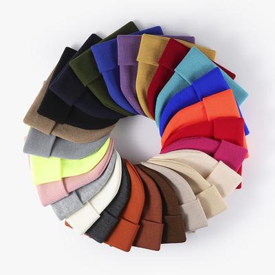 Hat, Winter, Versatile, Students, Knitted Cap, Men, Fashion Warm, Cold Cap, Thickened, Ear Protection, Black Woolen Cap