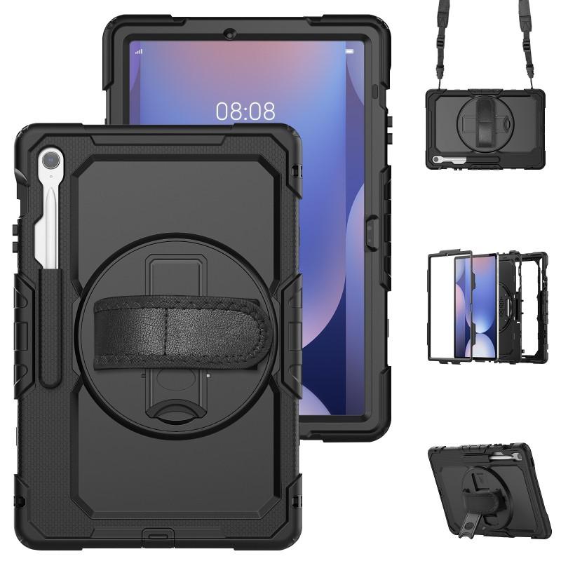Rotating Stand Case With Wrist Strap IPad Air 11 Inch A16 Shockproof Silicone Cover Kickstand Anti-Slip Scratch