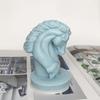 New War Horse Head Sculpture Silicone Mold 3D Horse Head Candle Plaster Art Resin Making DIY Soap Baking Supplies Home Decor