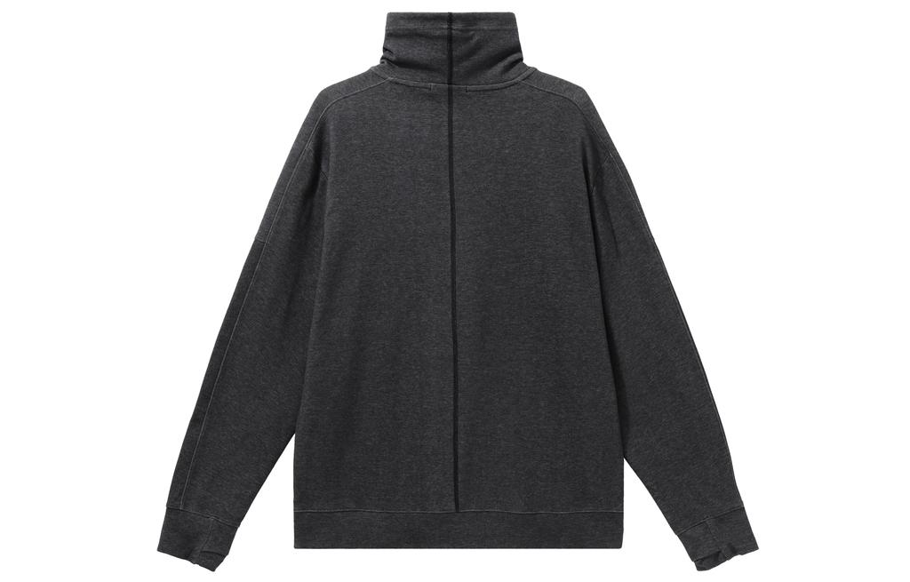 Nike Sweatshirts Men's Black Stand Collar Moderate Regular CU6256-010