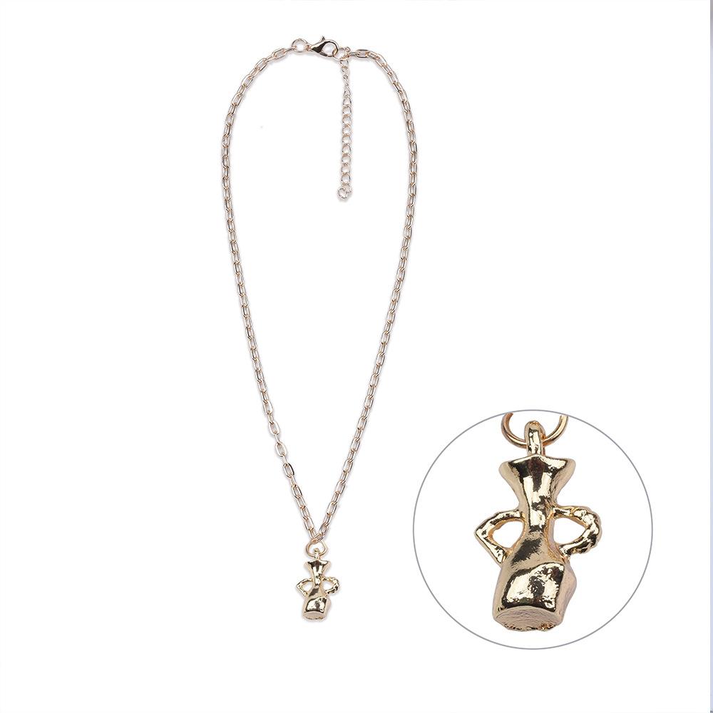 

Металлическое ожерелье с подвеской из легкого сплава, цепочка на ключицу, увеличенная цепочка на шею