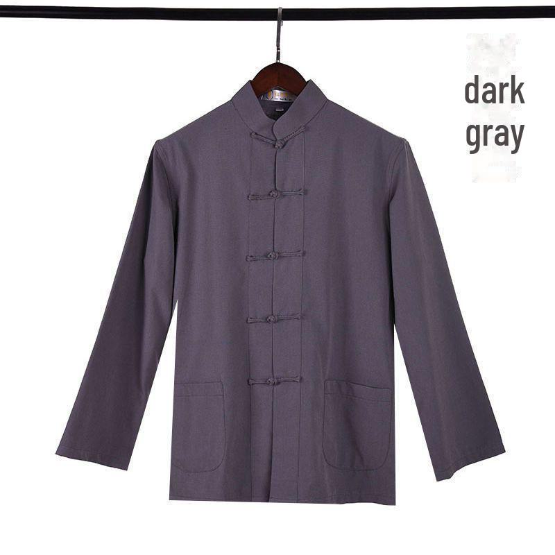 Men's Large Tang Suit Hanfu Long-Sleeve Jacket