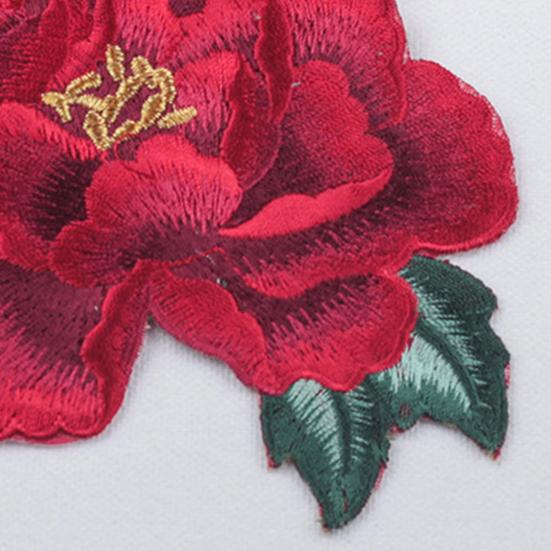 2Pcs Practical Handmade Anti-fading Embroidery Patch DIY Iron On Applique Hat Coat Patches Home Use