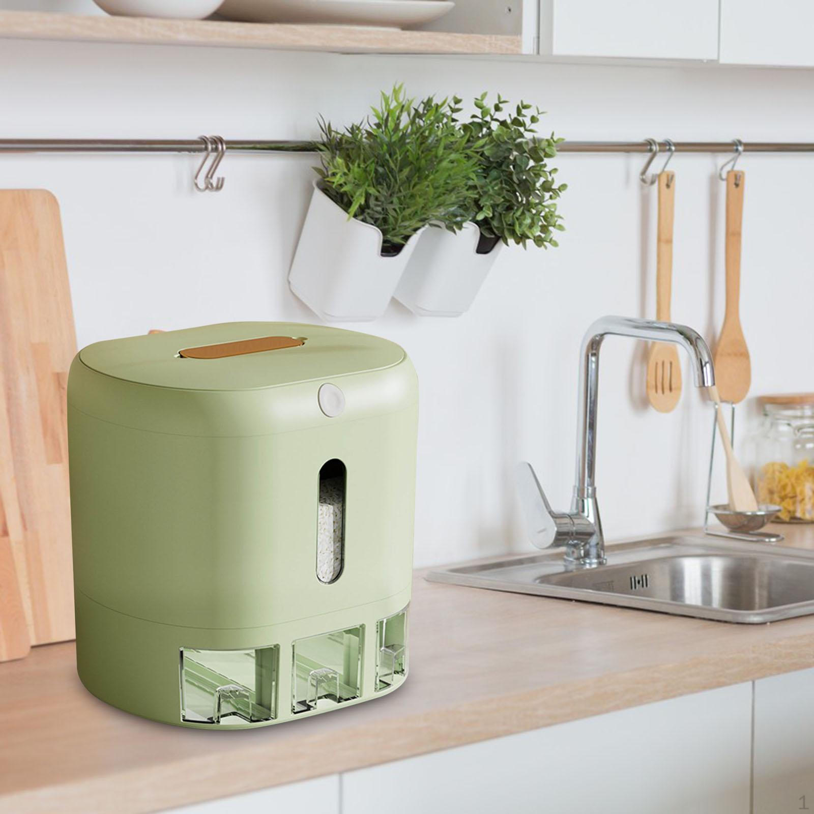 

Бытовое ведро для хранения риса, 13 кг, для кухни и дома A#Green