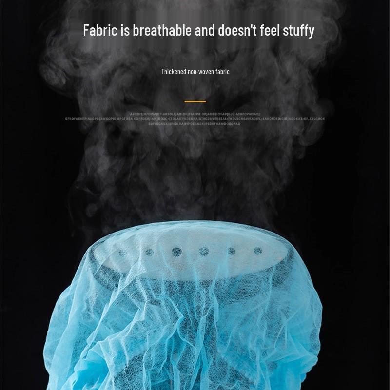 Disposable Non-woven Chef Hairnets: Dustproof Head Covers for Kitchen and Catering